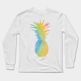 Rainbow pineapple Long Sleeve T-Shirt